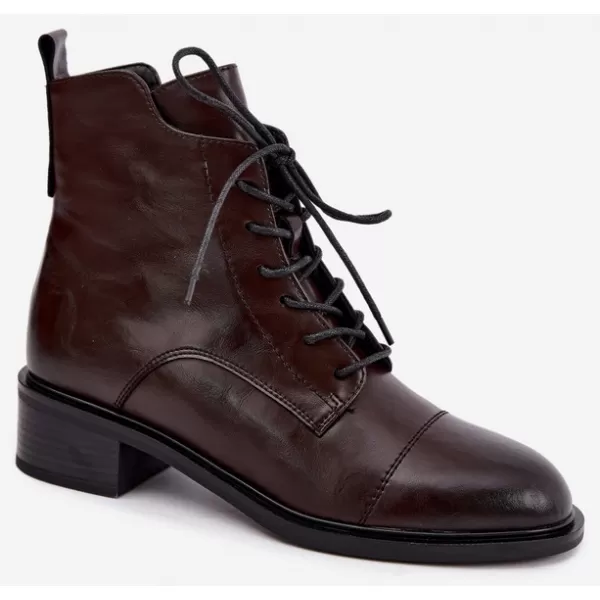  Damen-Stiefeletten BOTO 25BT24-9234 BRAUN 