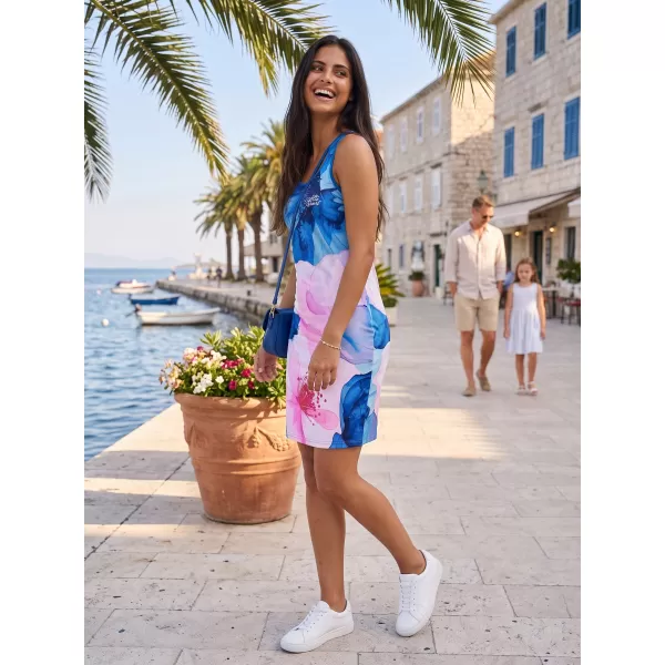  Hochwertiges Funktionskleid für Damen ALTISPORT VOJ/ALW117SAT01 BLAU-ROSA 
