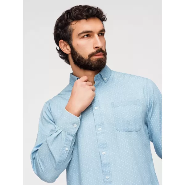  Herrenhemd OMBRE K702 HELLBLAU 