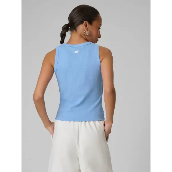 Damen-Tanktop 4F WMM00TSLEF299 DENIM 