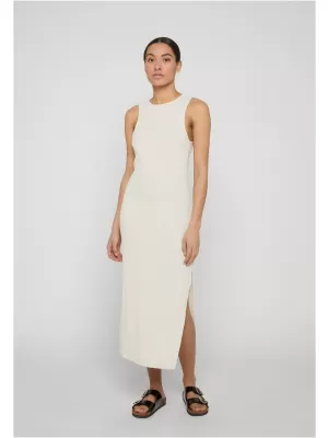 Kleid URBAN CLASSICS TB8276 WEIß/SAND