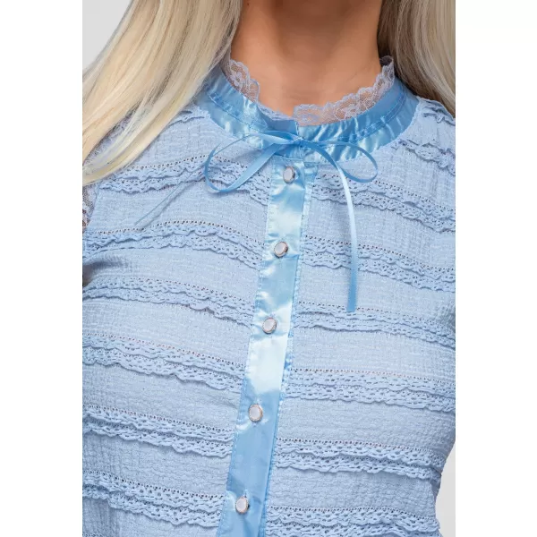  Damenbluse OMBRE OW-TS-E0066 BLAU 