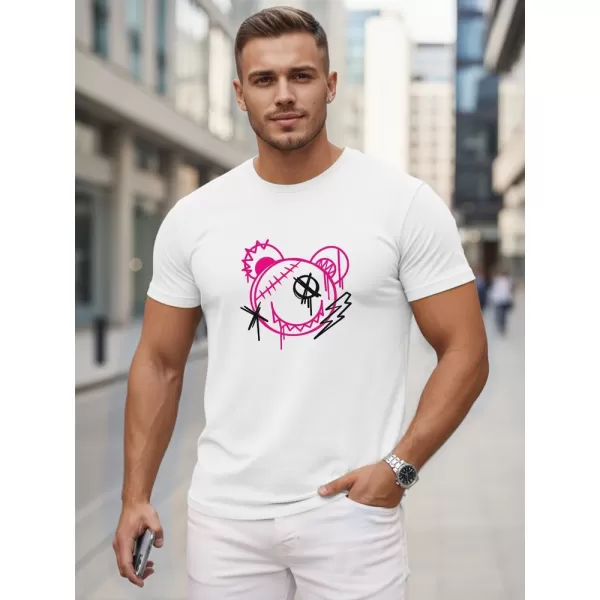  Herren-T-Shirt DSTREET NX0136R-WH WEIß 