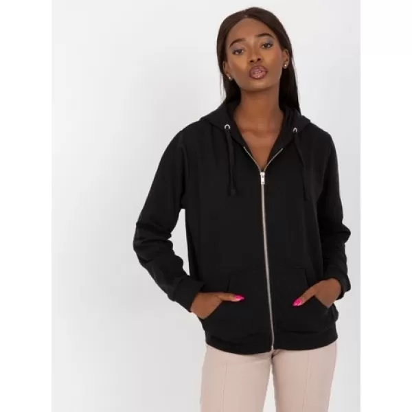  Damen-Sweatshirt BASIC FEEL GOOD B-002.72 NOIR 