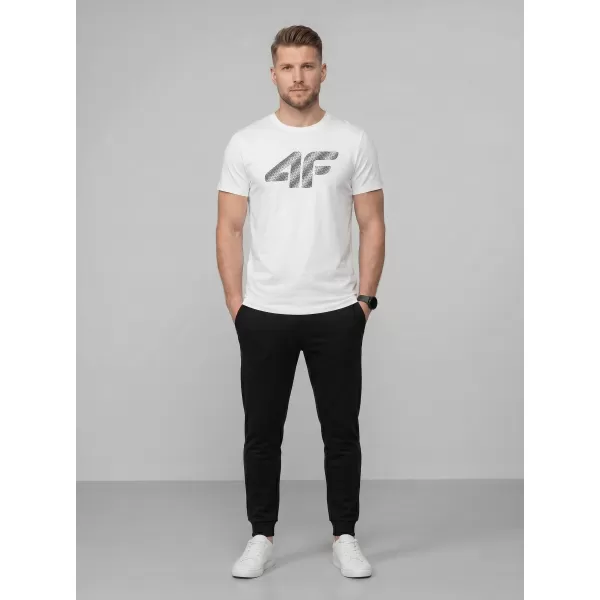  Herren-T-Shirt 4F WMM00TTSHM3342 WEIß 