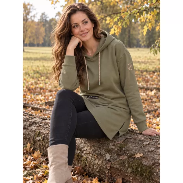  Damen-Sweatshirt ALTISPORT IVIE KHAKI 