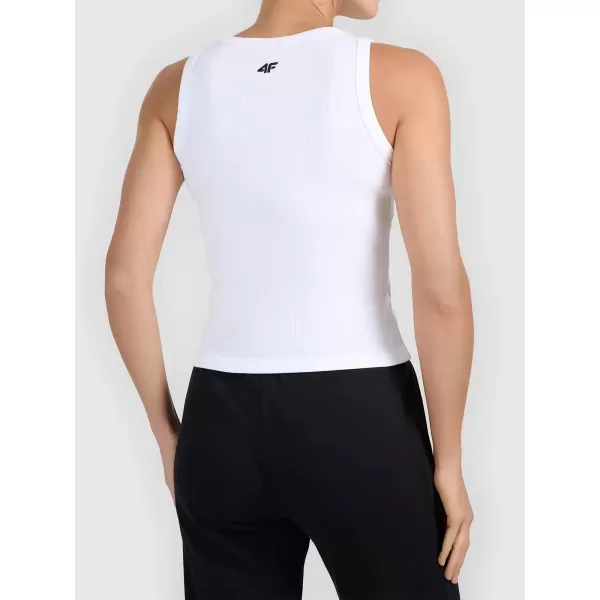  Damen-Tanktop 4F WMM00TSLEF299 WEIß 