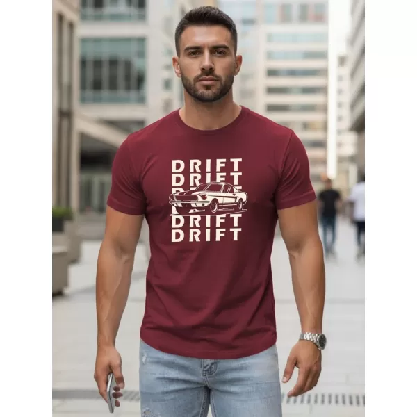  Herren-T-Shirt DSTREET NX5081R ROTWEIN 