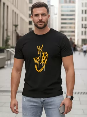 Herren-T-Shirt DSTREET NX0138R-BK SCHWARZ