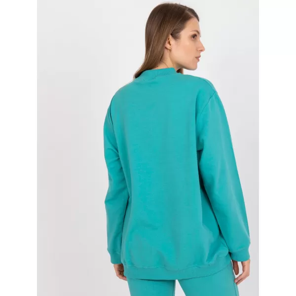  Damen-Sweatshirt BASIC FEEL GOOD AP-BL-A-R001 TÜRKIS 