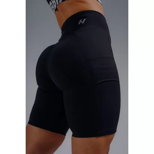  Shorts mit hohem Bund und Taschen NEBBIA PRIMAL 858 SCHWARZ 