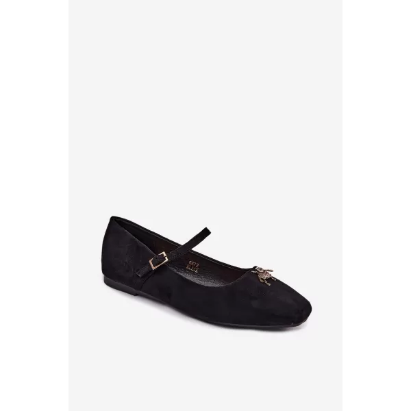  Ballerinas für Damen BOTO 6672 SCHWARZ 