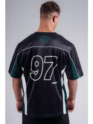 Übergroßes Jersey-T-Shirt 97 NEBBIA PRIMAL 885 SCHWARZ