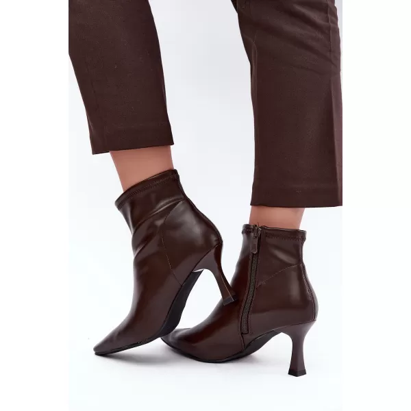  Damen-Stiefeletten BOTO 7107 SCHOKOLADE 