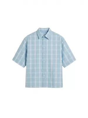 Herrenhemd URBAN CLASSICS TB8219-21550 BLAU EINFRIEREN