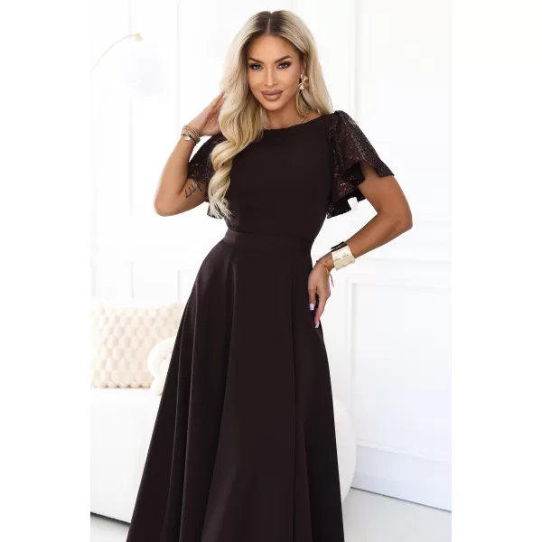  Kleid NUMOCO MIRELLA 694-2 SCHOKOLADENBRAUN 