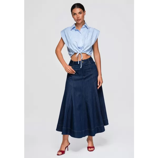  Damenhemd OMBRE OW-SH-E0057 BLAU 