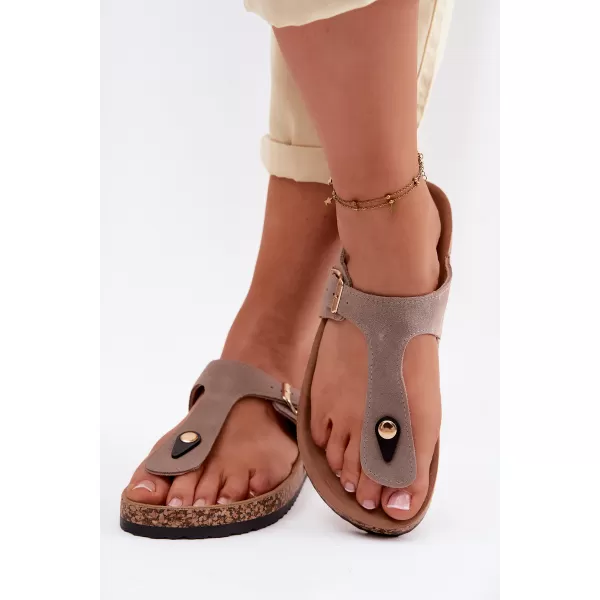  Damen-Flip-Flops BOTO 26SD21-101 BEIGE 