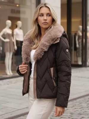 Damenjacke DSTREET TY6084 BRAUN
