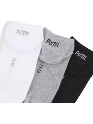 Socken PUMA UNISEX SNEAKER PLAIN 3P 93862417 GRAU/WEIß/SCHWARZ
