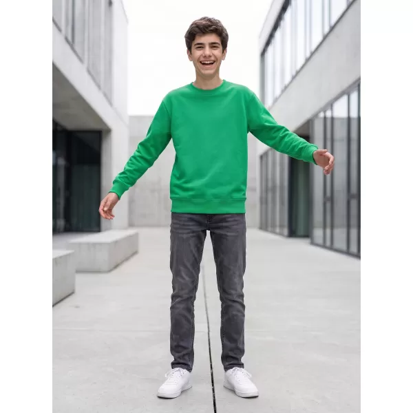  Kinder-Sweatshirt MALFINI CREW 427 MITTELGRÜN 