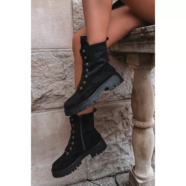 Damenschuhe BOTO NS631P SCHWARZ MATT 