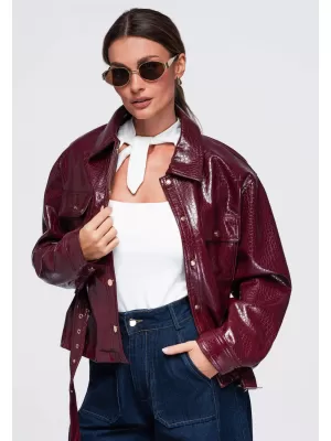 Damenjacke OMBRE OW-JAFL-0141 BURGUND