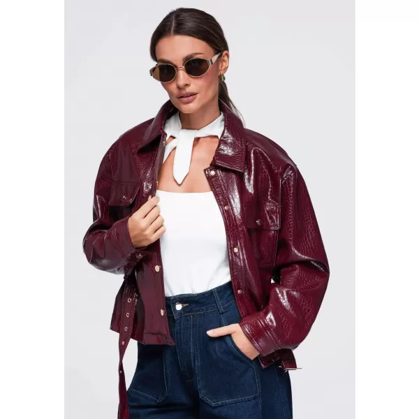  Damenjacke OMBRE OW-JAFL-0141 BURGUND 