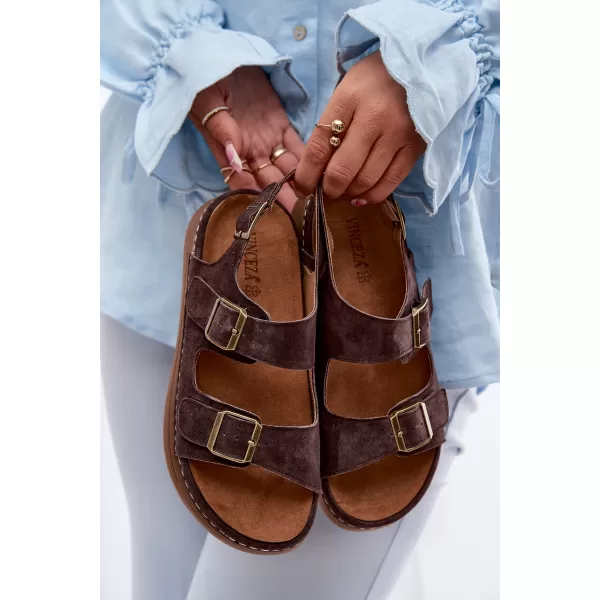  Damensandalen VINCEZA 79620 SCHOKOLADE 