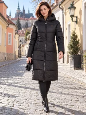 Wintermantel für Damen ALTISPORT IMELDA SCHWARZ