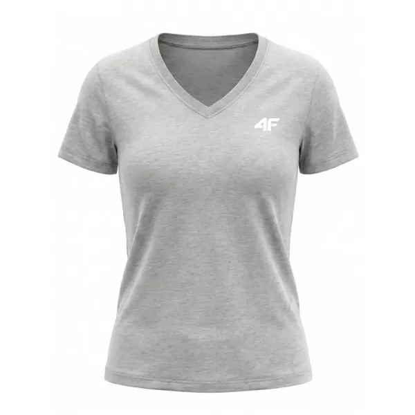  Damen-T-Shirt 4F WMM00TTSHF3307 KALTE HELLGRAUE MELANGE 