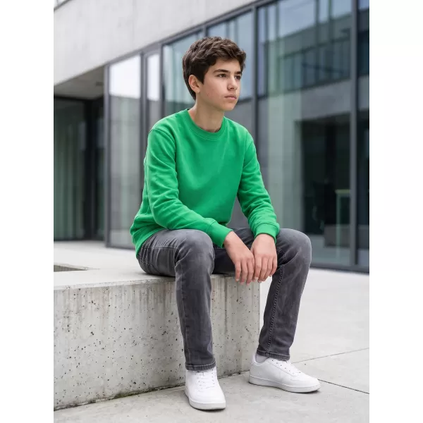  Kinder-Sweatshirt MALFINI CREW 427 MITTELGRÜN 