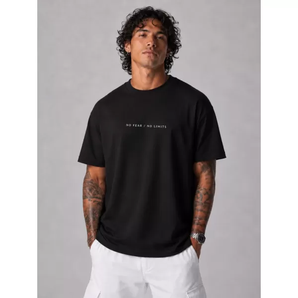  Herren-T-Shirt DSTREET NX4006R-BK-O SCHWARZ 
