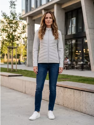 Hybridjacke für Damen MALFINI PREMIUM CROSS 556 SILBERGRAU
