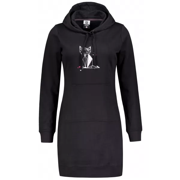 Erweitertes Damen-Sweatshirt ALTISPORT ALW091419 SCHWARZ ROSA 