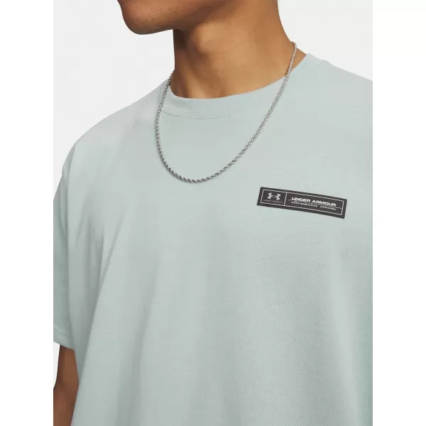  Herren-T-Shirt UNDER ARMOUR HW ARMOUR LABEL SS 1382831-477 BLAU 