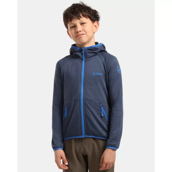  Fleece-Sweatshirt für Kinder KILPI MEMPHIS-JB 1J0201KI DUNKELBLAU 
