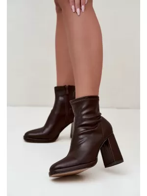 Damen-Stiefeletten BOTO NN636 BRAUN