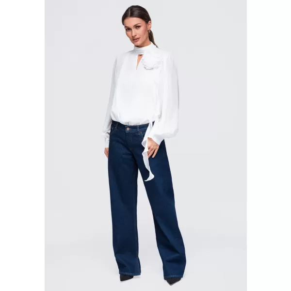  Damenbluse OMBRE OW-TS-E0085 WEIß 