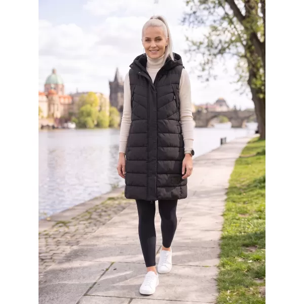 Warme Weste für Damen ALPINE PRO HERDA 3 SCHWARZ 