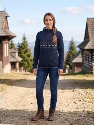 Warmer Damenpullover ALPINE PRO NORESA MONDSCHEIN-OZEAN-VARIANTE PA