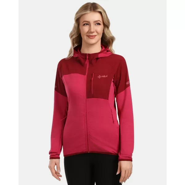  Fleece-Sweatshirt für Damen KILPI MEMPHIS-W 1L0201KI ROSA 