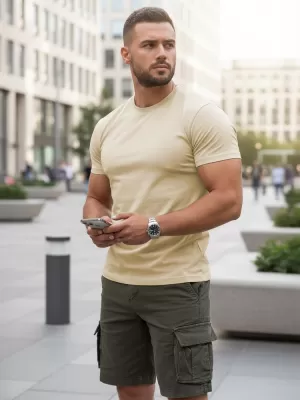 Herren-T-Shirt DSTREET RX5676 BEIGE