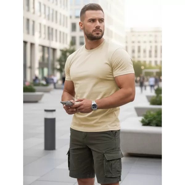  Herren-T-Shirt DSTREET RX5676 BEIGE 