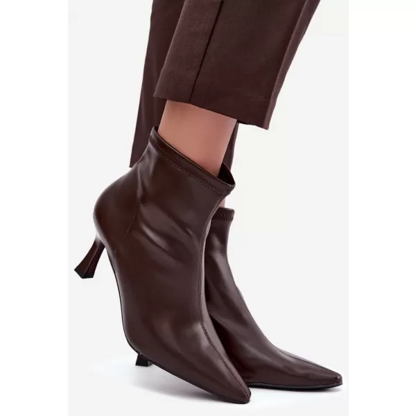  Damen-Stiefeletten BOTO 7107 SCHOKOLADE 