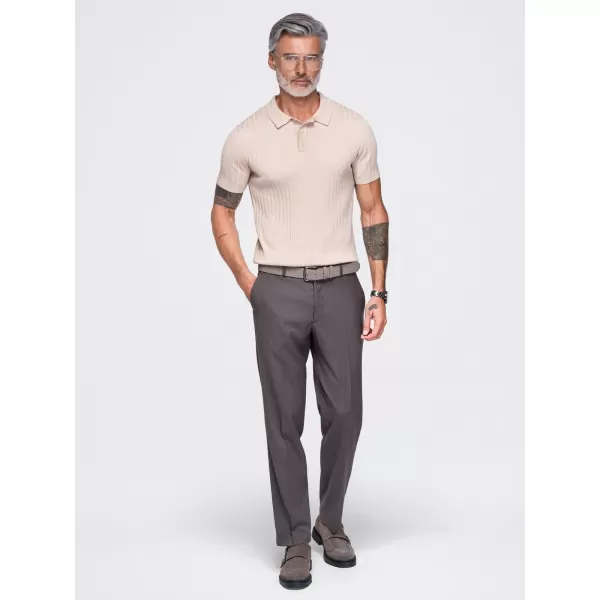  Herren-Poloshirt OMBRE OM-POSS-0180 BEIGE 