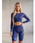 Premium-Overknee-Leggings für Damen (neue Größen) ALTISPORT VOJ/ALW082LEG06 DUNKELBLAU