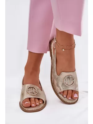 Damensandalen S.BARSKI KV51-002 HELLES GOLD