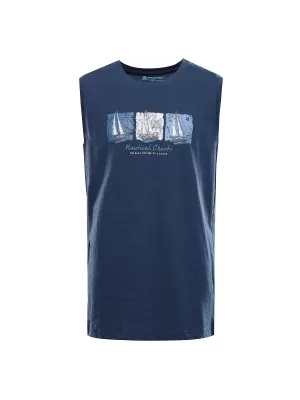 Herren-Tanktop ALPINE PRO QUARET 2 BLAUGRÜNE VARIANTE MIT FLÜGELN, PB