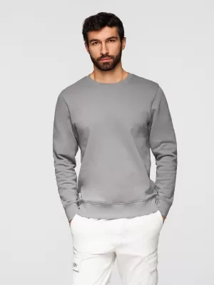 Herren-Sweatshirt OMBRE OM-SSBN-0271 GRAU